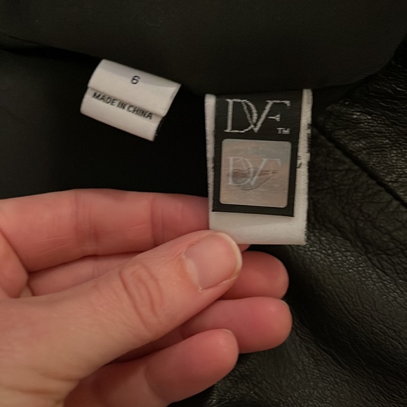 Diane Von Furstenberg Leather Jacket - Picture 7 of 8